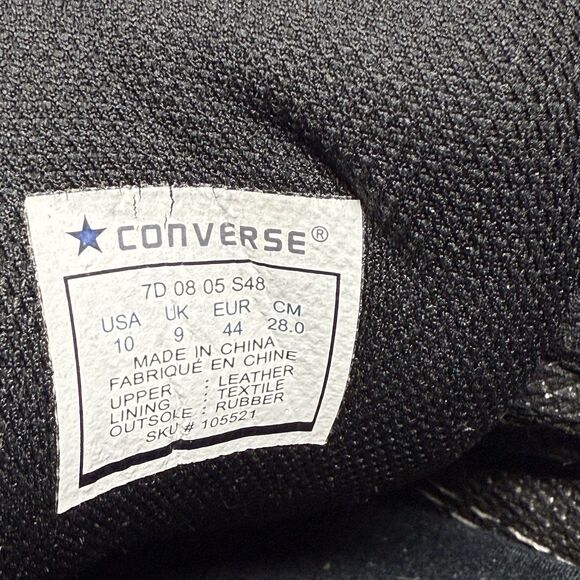 Converse One Star Pro Skate Sneakers Mens 10 Black Yellow Suede Fat Tongue Shoes - Picture 12 of 16